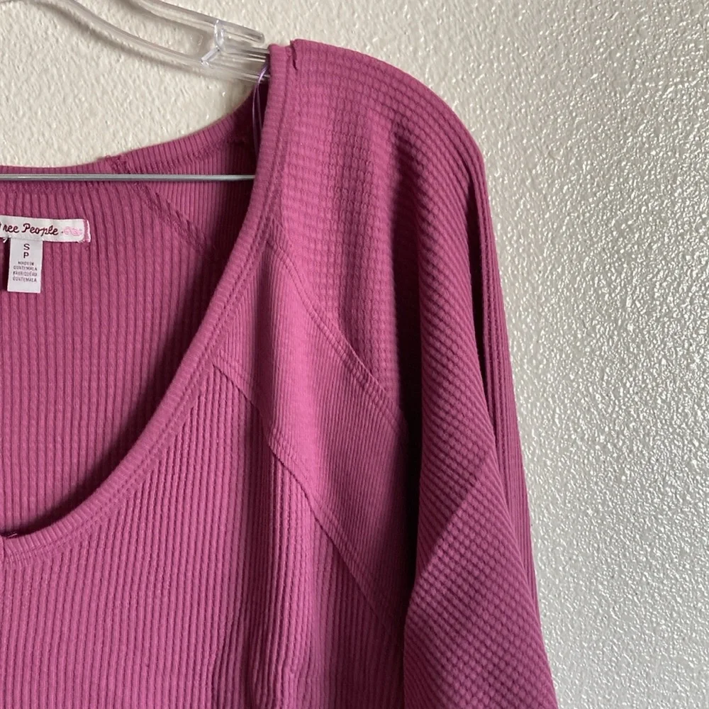 Free People Santa Clara Thermal in Mulberry (Size S)